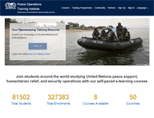 Tablet Screenshot of peaceopstraining.org